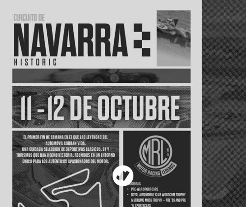 Leyendas del automovilismo en el ‘Motor Racing Legends’ en el Circuito de Navarra